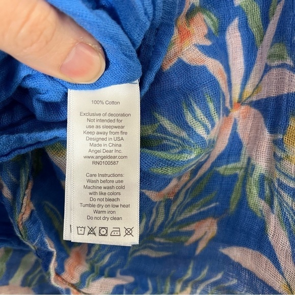 ANGEL DEAR Organic Cotton Muslin Floral Baby Girl Set - Picture 7 of 9